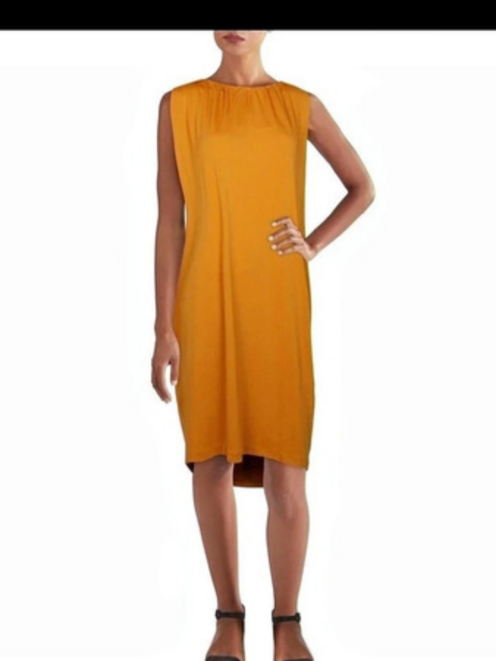 ALFANI Scoop Neck Cape Shift Dress in Black  Size XL NWT